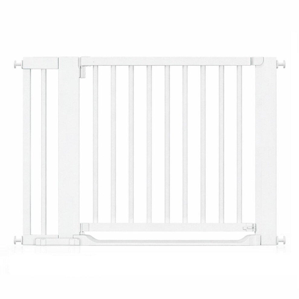 Safetots (, 115Cm - 123Cm) Wooden Heritage Flat Step Gate White