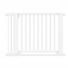 (White, 105cm - 113cm) Safetots Wooden Heritage Flat Step Gate