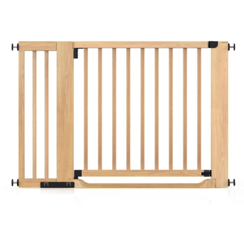 (Natural, 115Cm - 123Cm) Wooden Heritage Flat Step Gate Safetots