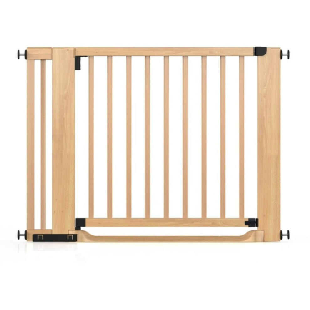 (Natural, 105Cm - 113Cm) Wooden Heritage Flat Step Gate Safetots