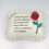 Memorial Graveside Plaque Ornament Grave Stone Rose Flower Scroll Husband 1