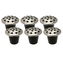 Silver Lid Graveside Flower Vase Holder  Graveside Memorial Decoration Outdoor