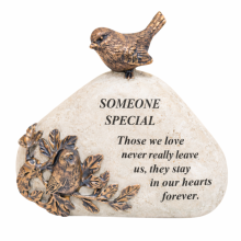 Someone Special Bird Memorial Stone 18x16cm Graveside Plaque Gift