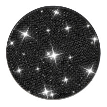 Beschermende strass-versierde bekerhoudermat Rubberen-Zwart