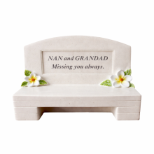 Nan Grandad Memorial Bench Plaque 17x13x7cm Graveside Ornament Gift