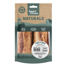 Natural Tibia Bone Dog Treats 2 Pack High Protein Long Lasting Chews for Dogs