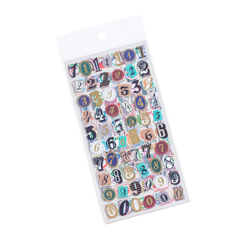 Letter and Number Sticker Journaling Decorative Sticker For