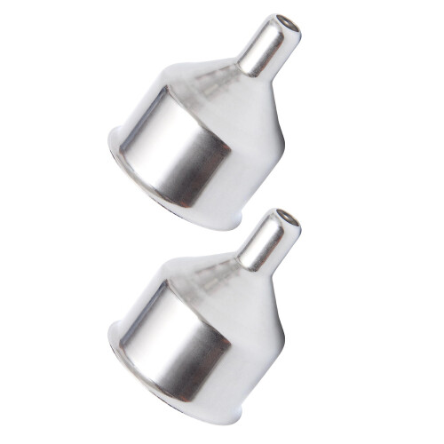 2PCS Multipurpose Stainless Steel Small Funnel for Various-1mm