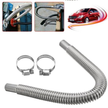 60cm Air Diesel Heater Parking Stainless Steel Exhaust Pipe Tube Gas W/ 2 Clamps