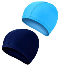 2 Pcs Swimming Caps for Kids Girls Boys and Adult TeenagerComfortable Light