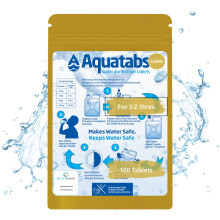 Water Purification Tablets 8.5mg x 100 – Water Treatment Tablets for Drinking Water – Water Purifier Tablets for Camping, Hiking, Travel, Survival
