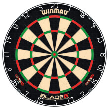 WINMAU Darts - Blade 6 Dartboard - Professional Steel Tip Dart board with Official Tournament Specifications - Endorsed by the PDC