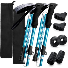 COVACURE Hiking Poles Collapsible Trekking Poles  Aluminum Alloy 7075 Walki