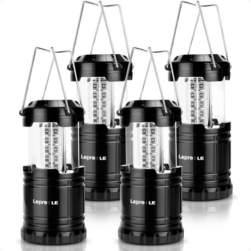 Lepro Camping Lights Collapsible Camping Lantern Battery Powered Portable C