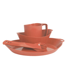Lifeventure Ellipse Reusable 4Piece Tableware Set KnifeForkSpoon Plate Bowl