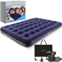 Double Airbed Inflatable Camping Blow Up Mattress Air Bed And