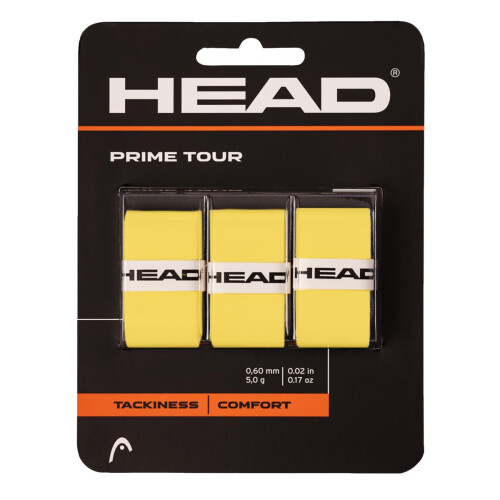 HEAD Head Prime Tour Overgrip 3 Pack Yellow