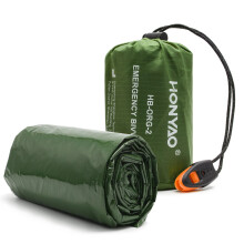 HONYAO Emergency Bivvy Bag Survival Sleeping Bivy Bags Rescue Blanket Porta
