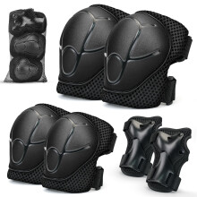 Kids Knee And Elbow Pads ,6pcs Wrist Guard Knee And Elbow Pads for Children, Kid