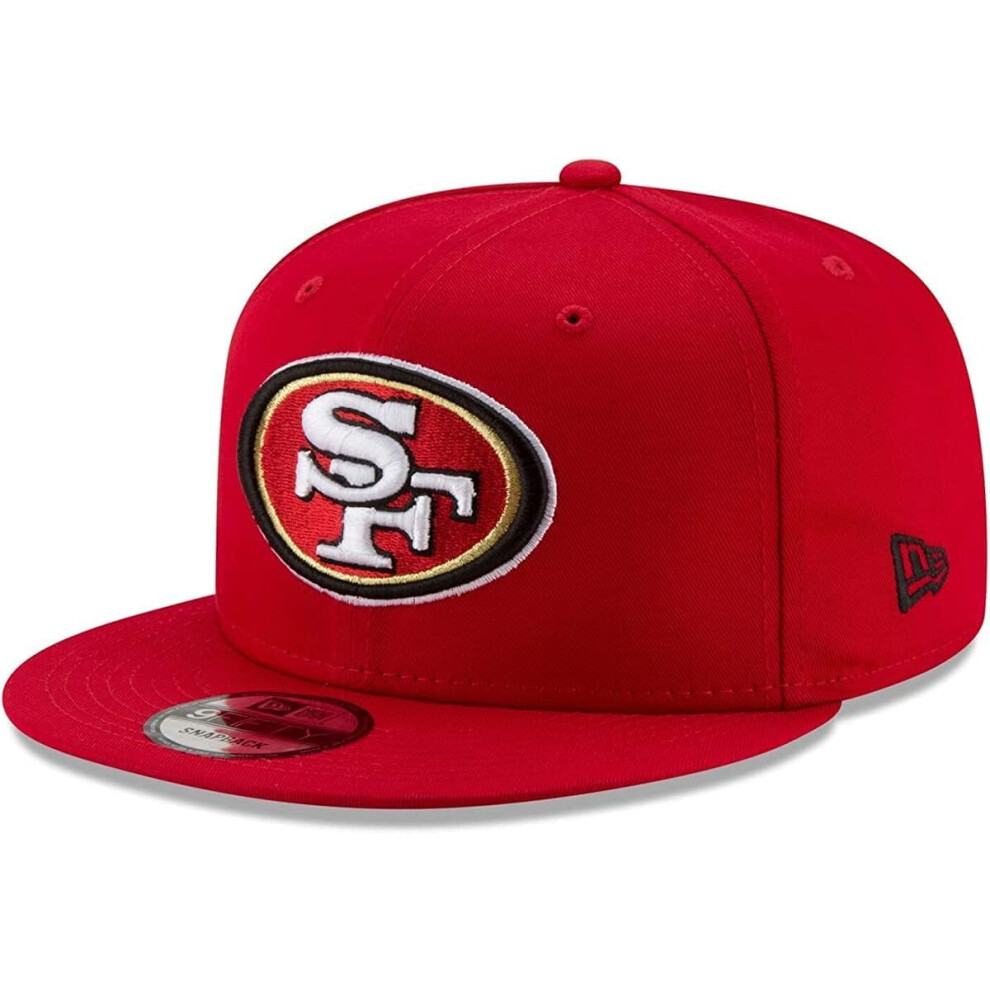 New Era Nba Mens 9Fifty Snapback Cap San Francisco 49Ers One Size Red