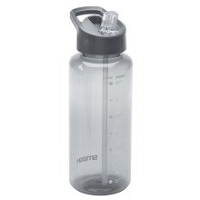 Smash 1 Litre Water Bottle with Water Timings Black