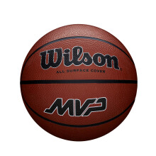 Wilson MVP Basketball, Made From Durable Rubber For All-Surface Performance, Exp