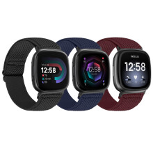 TumpCez Elastic Nylon Strap Compatible with Fitbit Versa 4Fitbit Sense 2Fit