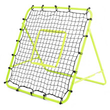 Adjustable Football Rebound Net 100x100cm DualAngle Soccer Trainer with St