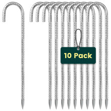 Tent Pegs Metal Heavy Duty 8mm Thickness 12inch Long Rebar Ground Stakes  S