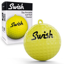 Swish Portable Golf Ball Cleaner Neon Compact Golf Ball Cleaning Kit Gol