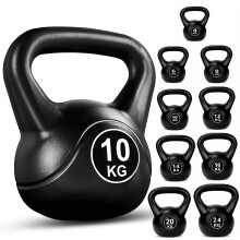 FK Sports Kettlebells | Heavy Weight Vinyl Kettle bells for Exercise Home Gym Workout | 4kg, 6kg, 8kg, 10kg, 12kg, 14kg, 16kg, 20kg, 24kg Kettlebell