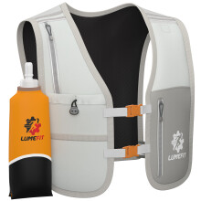 LUMEFIT Running Vest Phone Holder  Hydration Vest with Water Bottle Reflect