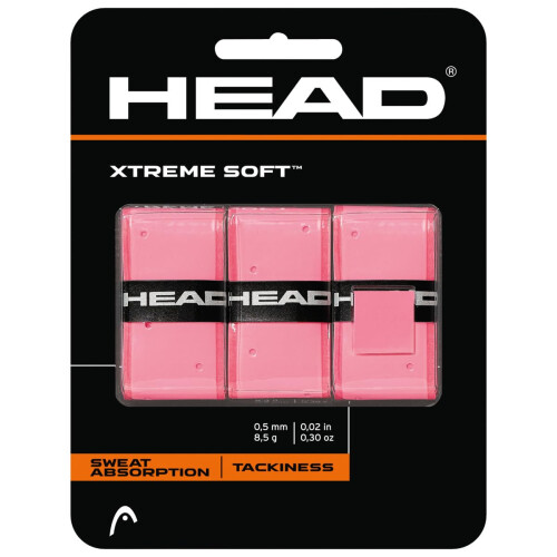 HEAD HEAD Xtremesoft Overgrip 3 Pack (Pink)
