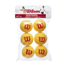 Wilson Kids Starter Foam Tennis Balls Pack of 6 Yellow One Size
