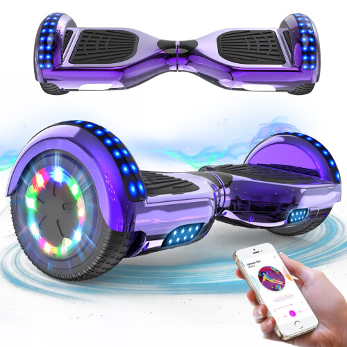 RCB RCB Hoverboards for Kids and Adults 65 inch Hoverboards with Bluetooth  Spe