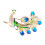 Exquisite Peacocks Brooch 5.6x4.1cm Size Splendid Design-Blue 1