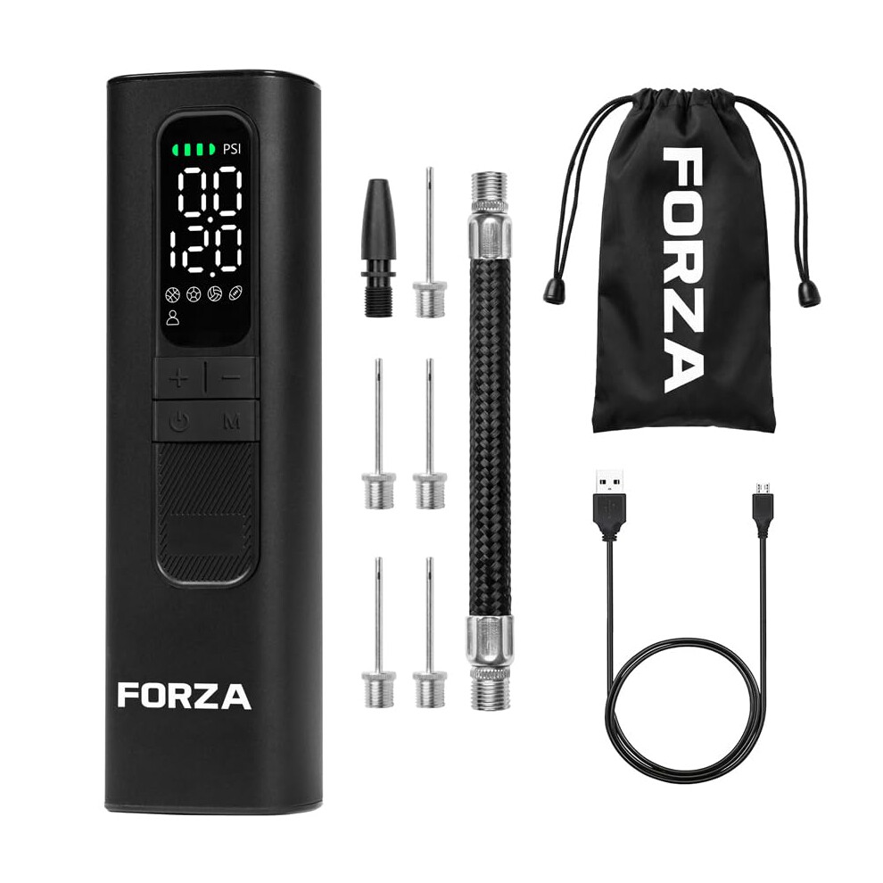 Photos - Bike Pump Forza Digital Ball PumpRechargeable Electric Air Pump with LED Torch 