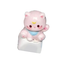 3D Keycap Mechanical Keyboards Cartoon Cats Head Original-Pink