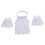 Stretchy Lace Wrist Cuffs Sleeves Removeable Collar for-White 1