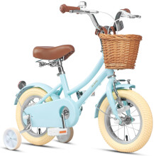Glerc 16 Inch Girls Bicycle for 4 5 6 7 8 Year Old Little Girls Retro Vinta