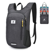 SKYSPER Small Daypack 10L Hiking Backpack Packable Lightweight Travel Compact Foldable Rucksack for Women Men(Black)