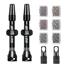 AEYINO Presta Valve Tubeless Stem 44 mm Valve Stem Kit with Valve Core Remo