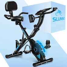 Exercise Bike for Home SLUNSE 5 IN 1 Indoor Workout Bike16Level Magnetic Re