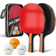 Table Tennis Bats Set of 2 with 3 Star Balls and Portable Ping Pong Case Ta