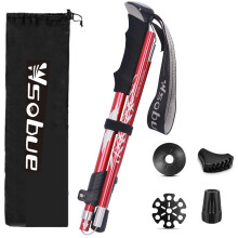 Trekking PoleCollapsible Walking Hiking Stick for Men Women Ultralight Alum