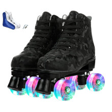 XUDREZ Classic Hightop Roller Skates for Adults LightUp FourWheel Skates W