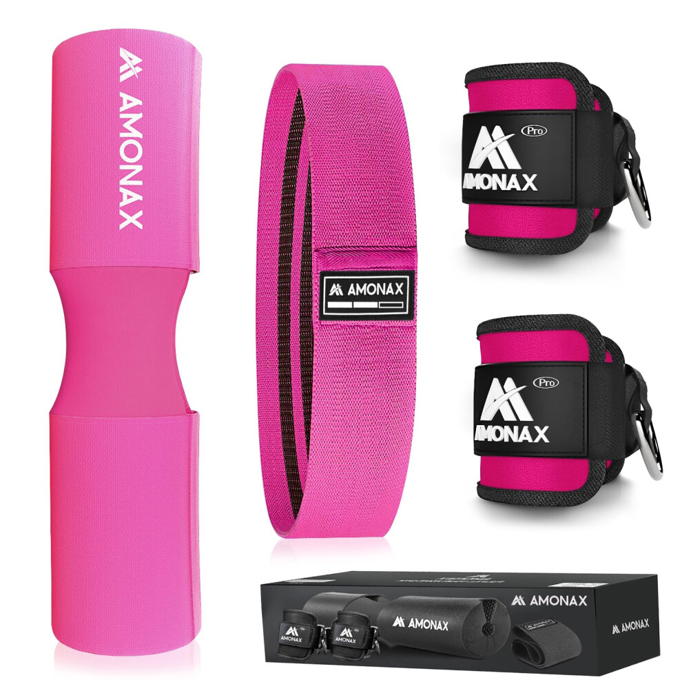 Amonax Barbell Squat Pad Extra Thick Foam Padding For Neck Shoulder Suppor