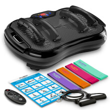 Bluefin Vibration Plate Exercise Machine for Weight Loss, Toning & Lymphatic Drainage, Full Body Vibrating Platform with 180 Intensity Levels + 5 Pr
