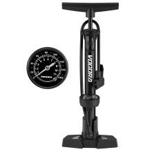 VOGORA Bike Pump Presta & Schrader Valves, Bicycle Pump with Pressure Gauge for all Bikes, Bike Tyre Pump for Car Tyres, Foot Pump for Road Mountain B