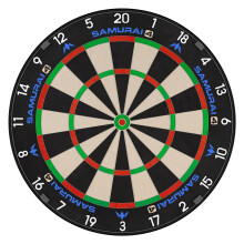 Mission Darts  Samurai 4  Professional Bristle Dartboard  Knife Wire  White